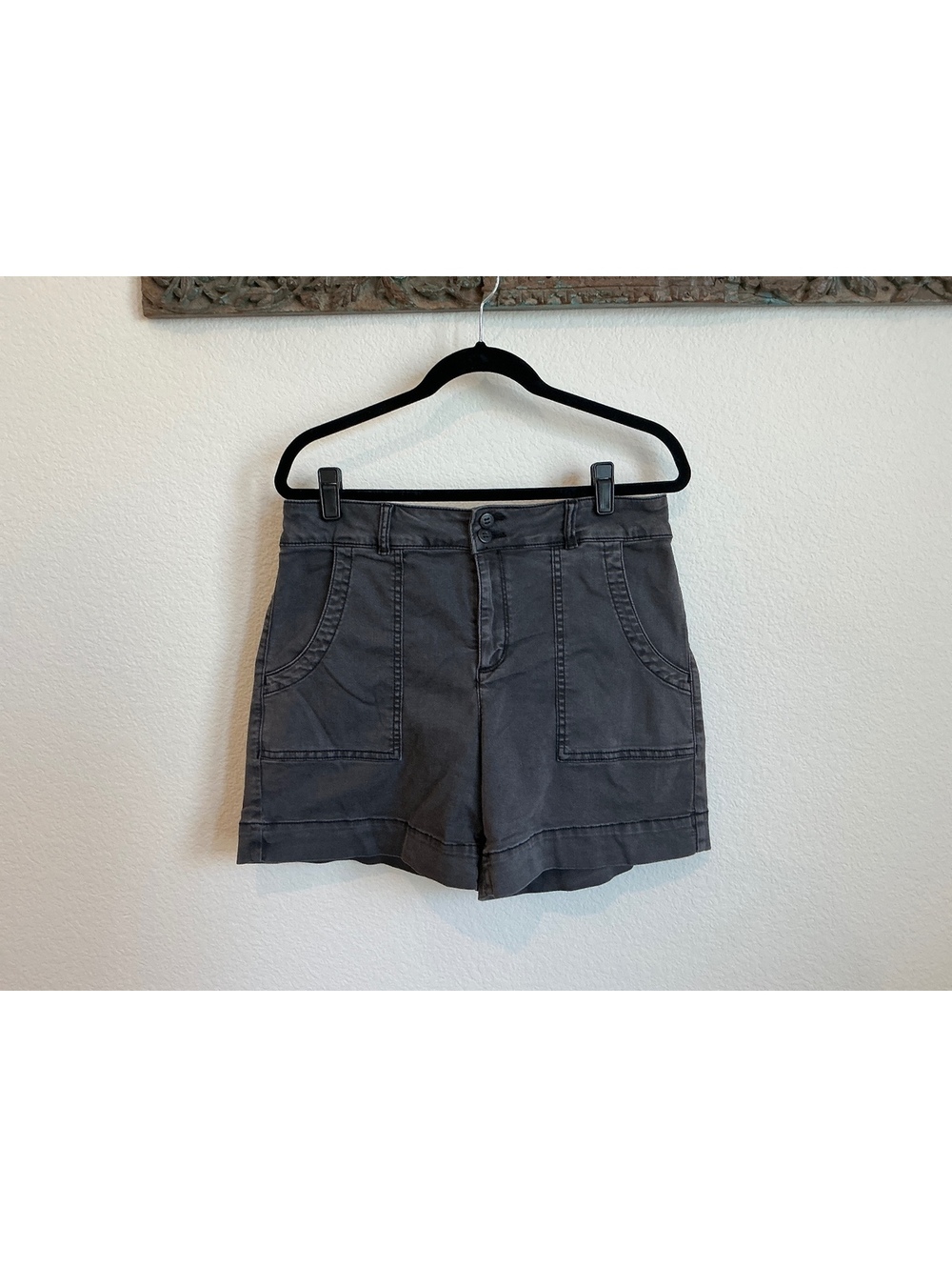 Sanctuary Denim Washed Black High Waist Shorts Size 31